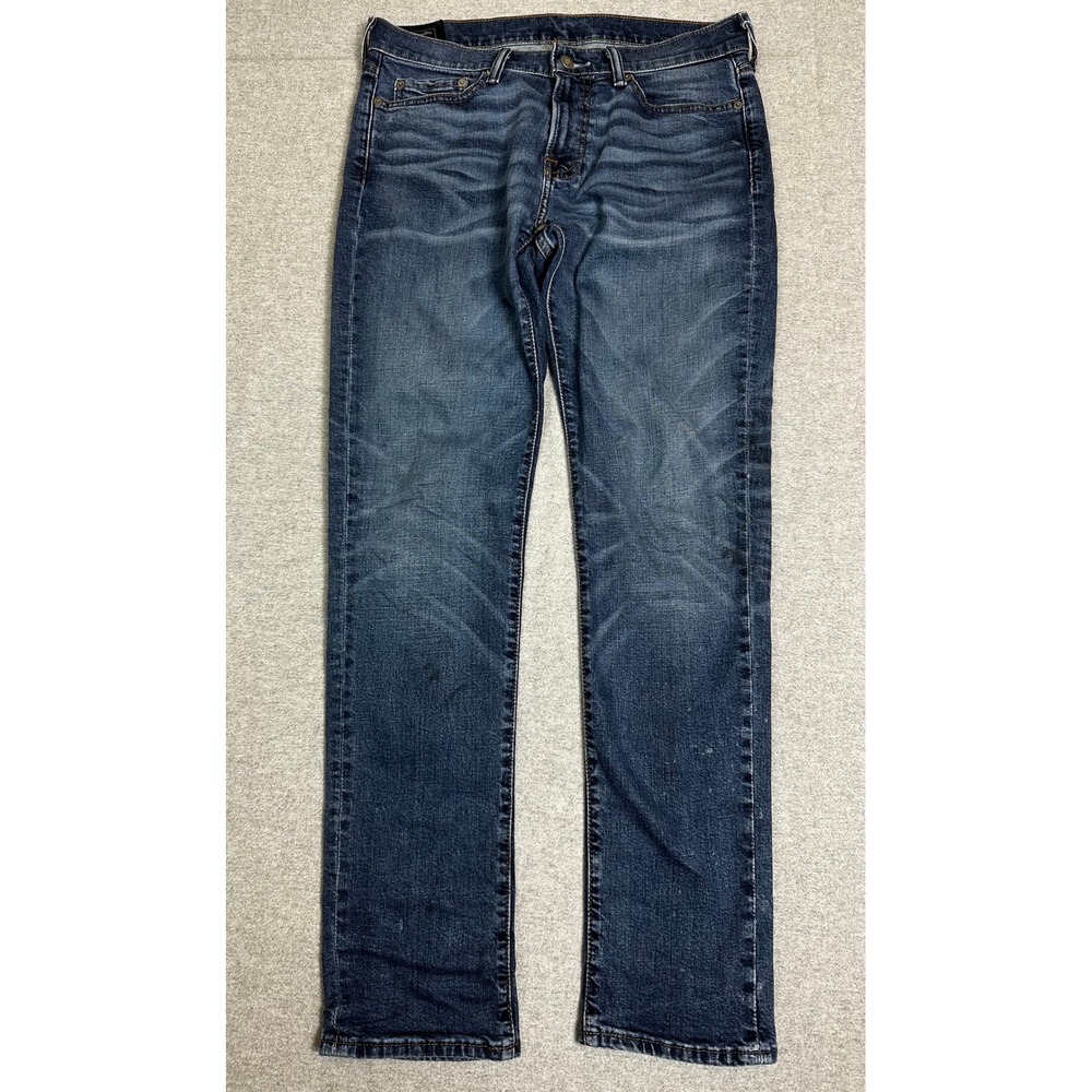 Abercrombie & Fitch Rustin Athletic Jeans Mens 31x32 Blue Skinny Stretch